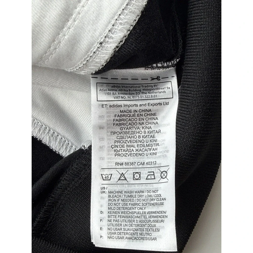 NWT New Adidas Track Jacket Zip Bailer TT ED6252 White/Black Tricot Small READ